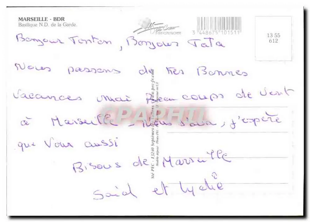 Marselha — Nossa Senhora da Guarda — editor PEC - Verso