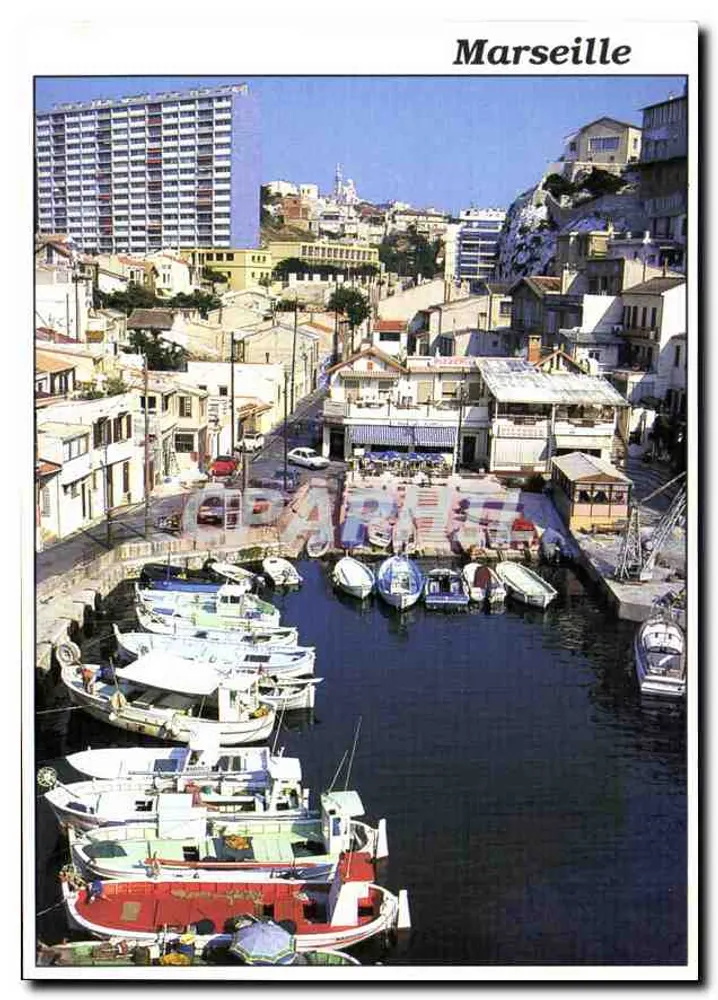 Marseille — Ansicht des Hafens mit Booten — Sté PEC - Septèmes les Vallons - Vorderseite