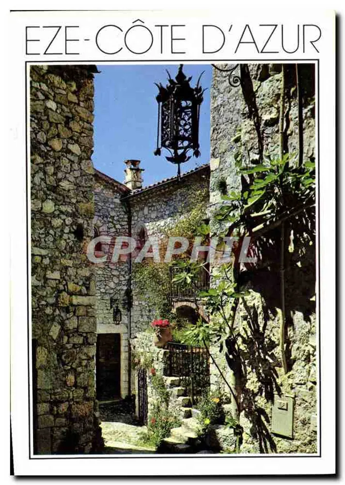 EZE - CÔTE D'AZUR — widok ulicy krajobrazowej — Les Editions Gilletta - Awers