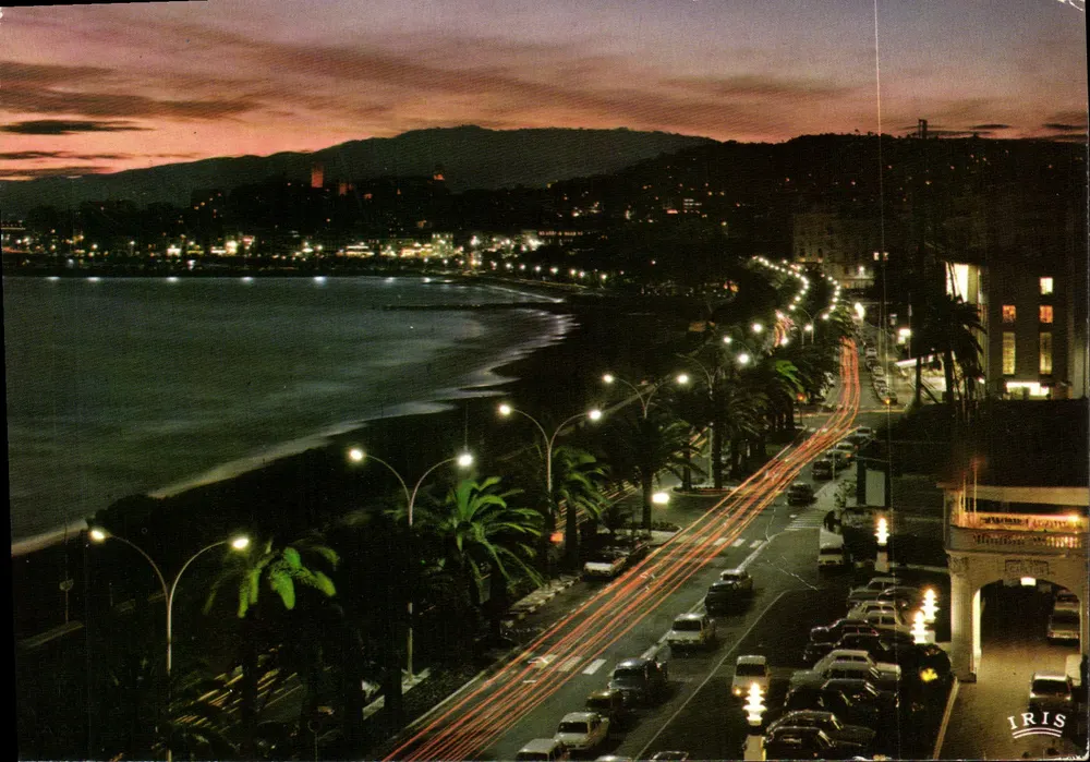 Cannes — La Croisette am Abend — IRIS - Vorderseite