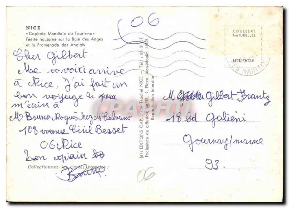 Nice — Férias noturnas na Baía dos Anjos e na Promenade dos Ingleses — Edições CAP - Verso