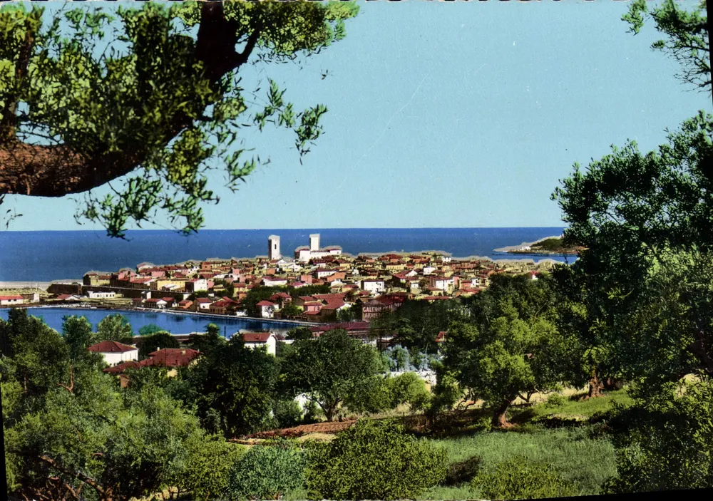 Antibes — Vista geral através dos olivais — Edições Véritable - Frente