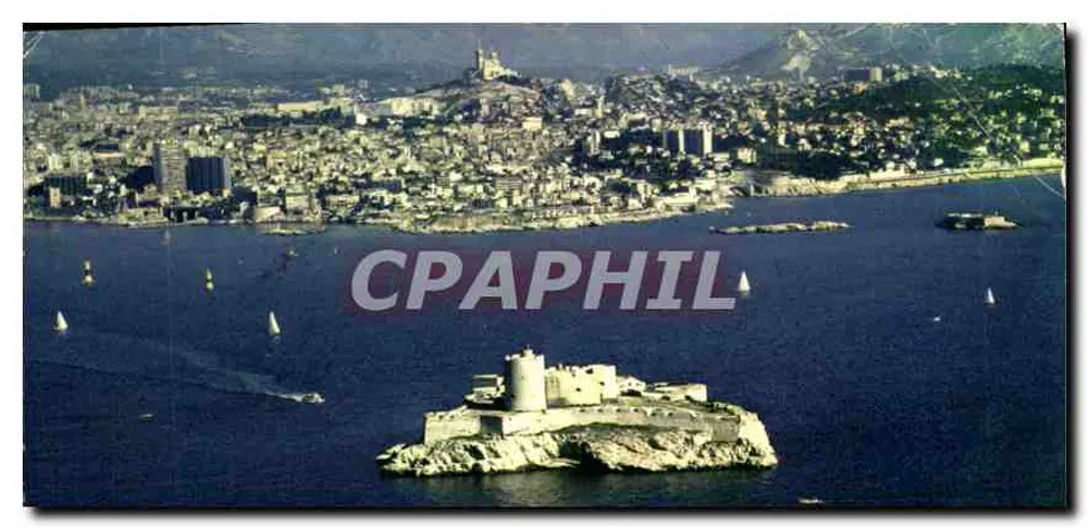 Schloss If — Marseille im Hintergrund — Société E.C. Fabrique en Provence - Vorderseite