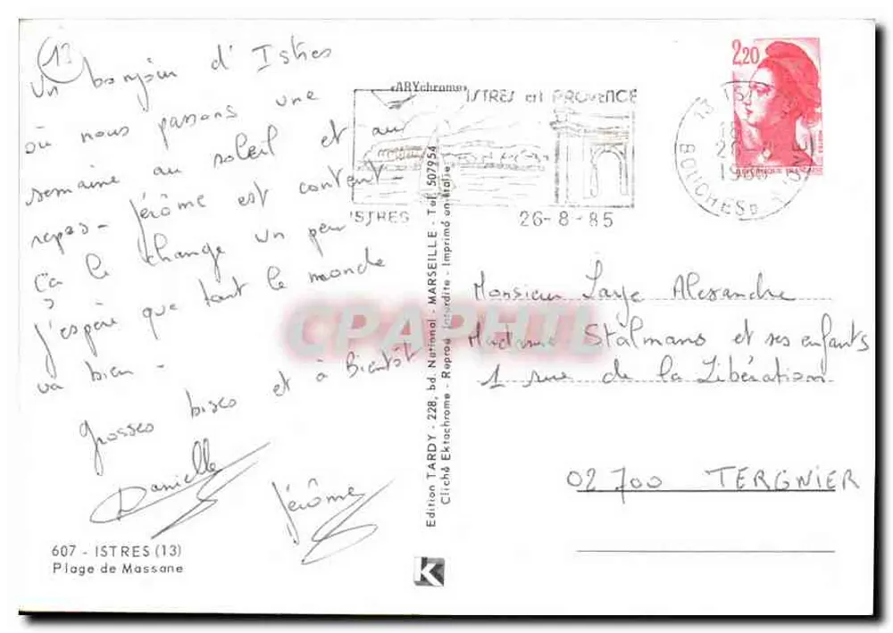 Plaża Massane — Istres w Prowansji — Wydawnictwo Tardy - Rewers