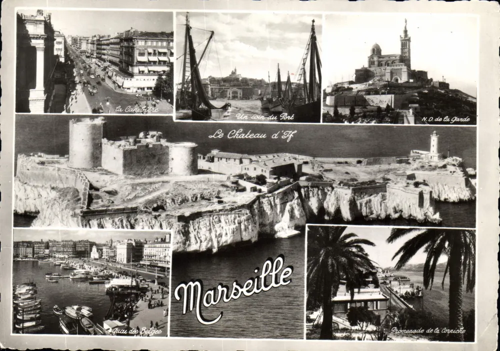 マarseille — パノラマビュー — 出版社:Le Carrefour du Monde, 番号 1039 - 表面