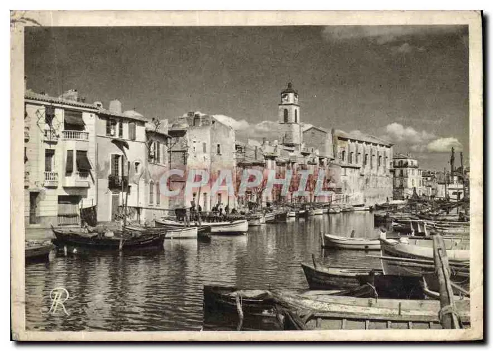 Malerische Martigues — Der St-Sébastien-Kanal — J. Raybaud, Martigues - Vorderseite