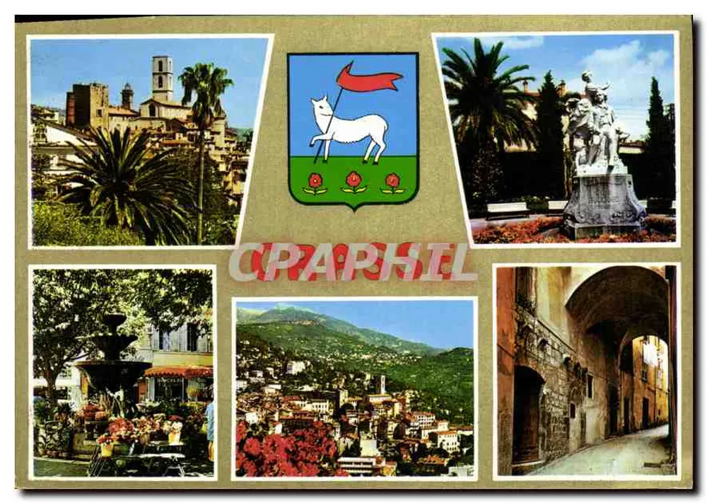 La Colle-sur-Loup — vista panorâmica e monumentos — n°75/194 - Frente