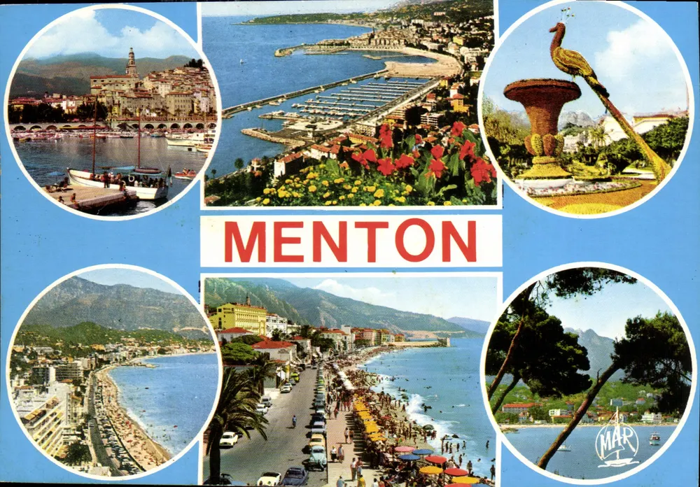 Menton — Die Côte d'Azur — Verlag MAR, Nr. 11805 - Vorderseite