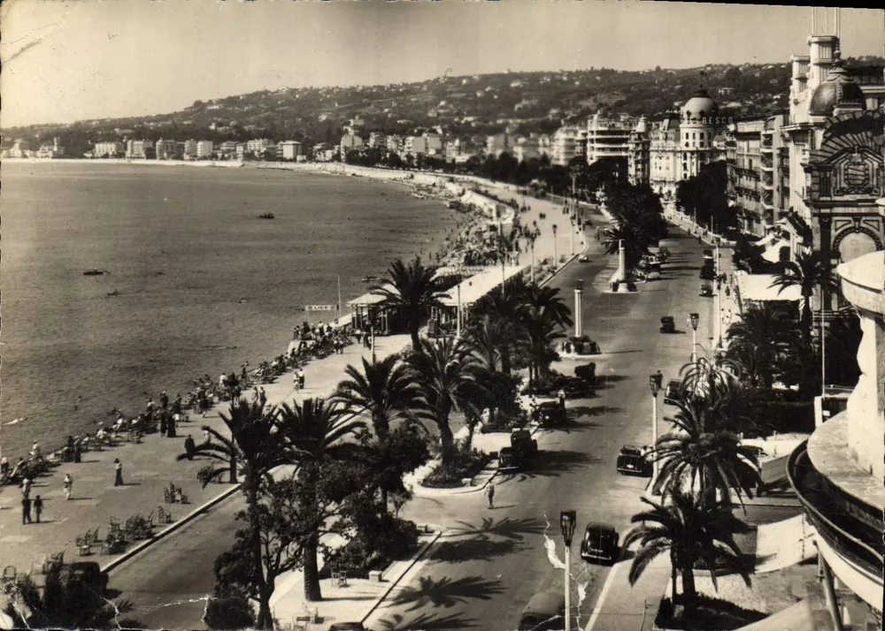 Die Côte d'Azur — Die Promenade des Anglais — Verlag: Reproduction (Nice, 1952) - Vorderseite