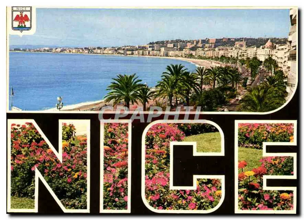 Nice — vista panorâmica da Costa Azul — editor Naturelles - Frente