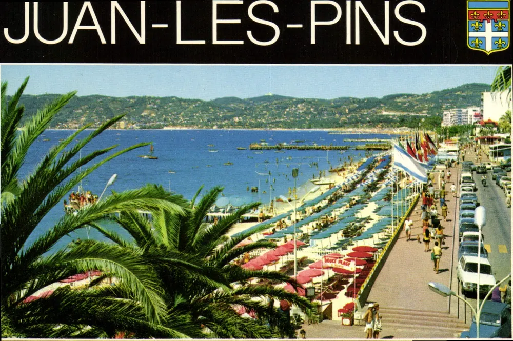 Juan-les-Pins — widok plaży i portu — Wydawnictwo Inter-Imprimaie - Awers