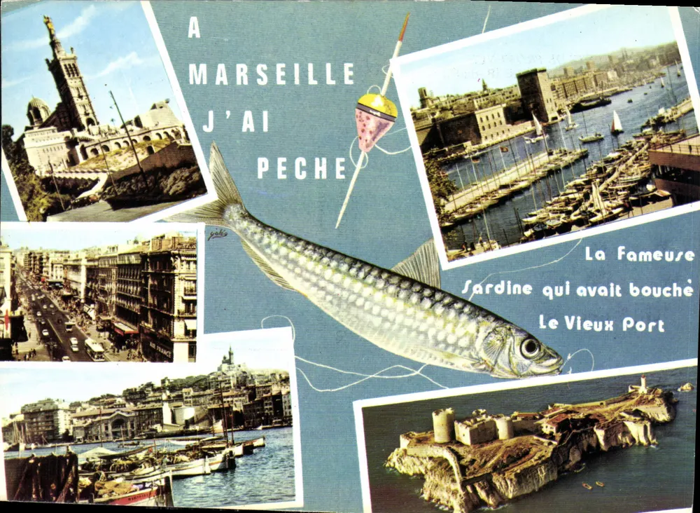 Marselha — A famosa sardinha que tinha fechado o Velho Porto — REFLETS DE PROVENCE, n°13.55/332 - Frente