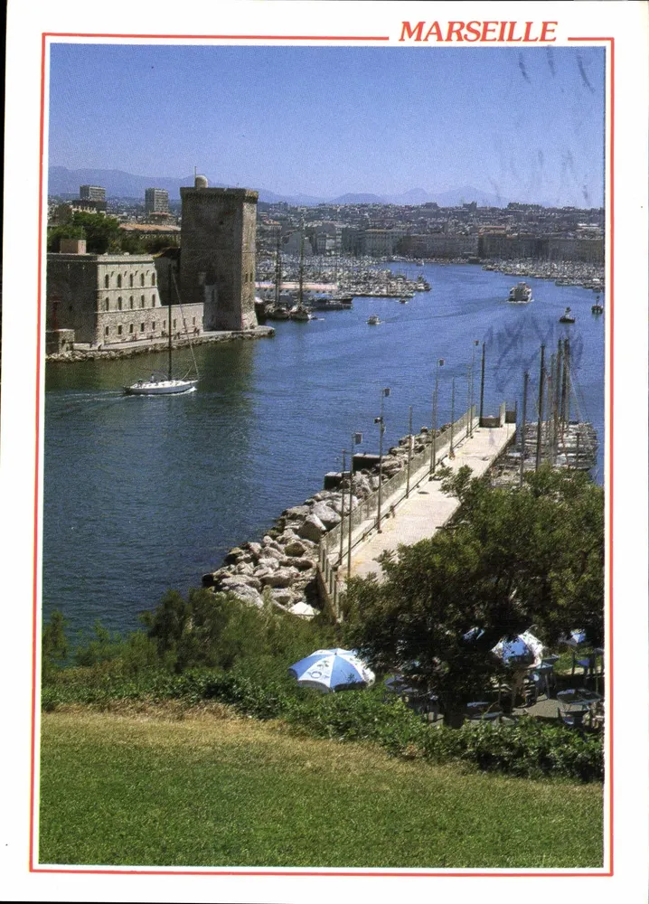 Marseille — Der alte Hafen — Fort Saint Jean — Reflexionen der Provence - Vorderseite