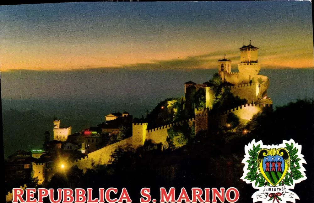 Erster Nachtwanderung — Republik San Marino — Verlag Fotocolor Riviera, Nr. 12996/1 - Vorderseite