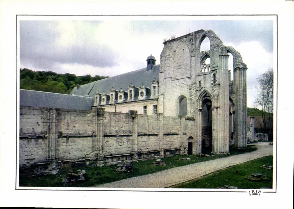 Ruínas da abadia de Saint-Wandrille — Sena — editor IRIS - Frente
