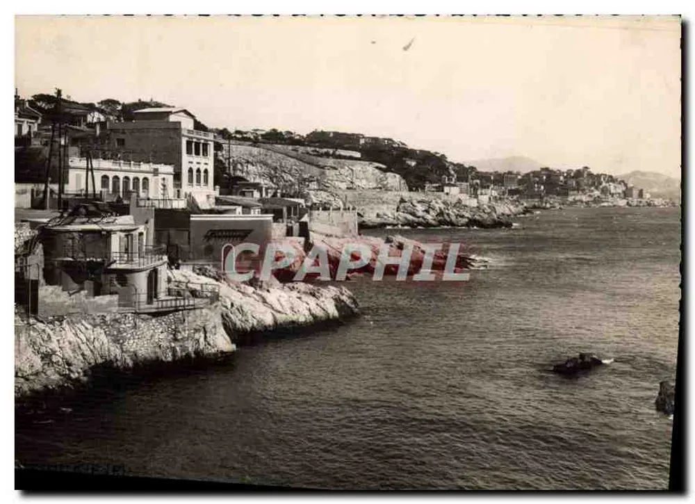Promenade da Corniche em Marselha — A. Tardy, editor, n°67 - Frente
