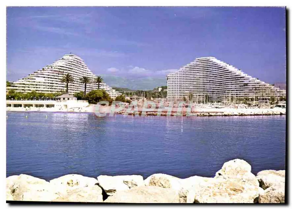 Cannes — Palais des Congrès und Marina — Éditions ELBE - Vorderseite