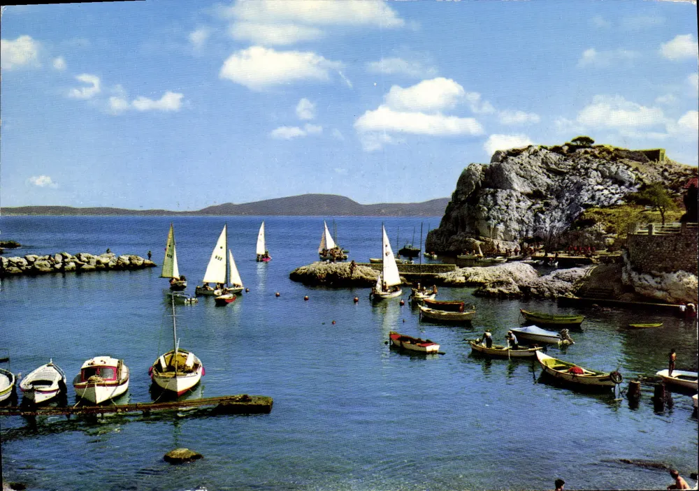 Calanque de Niolon - Segelschiffe im Hafen — Arycolor, n°770 - Vorderseite