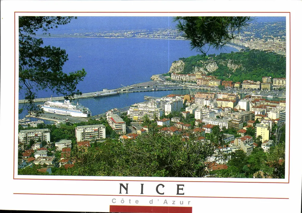 Nice — Côte d'Azur — view of the port with ferry Ocean Ferry - Vorderseite