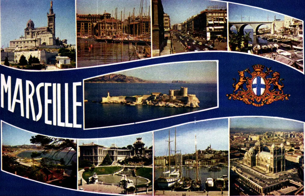 Marseille — vista panorâmica — edições de France, n°1043 - Frente