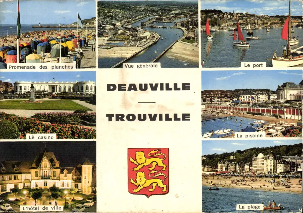Deauville-Trouville — Vista geral, porto, praia, cassino, piscina — Cores Naturais, n°103 - Frente