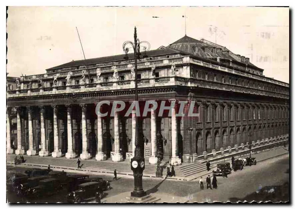 O Grande Teatro de Bordeaux — vista geral — Edição La Cigogne, 32, rue Porte-Dauphine - Frente
