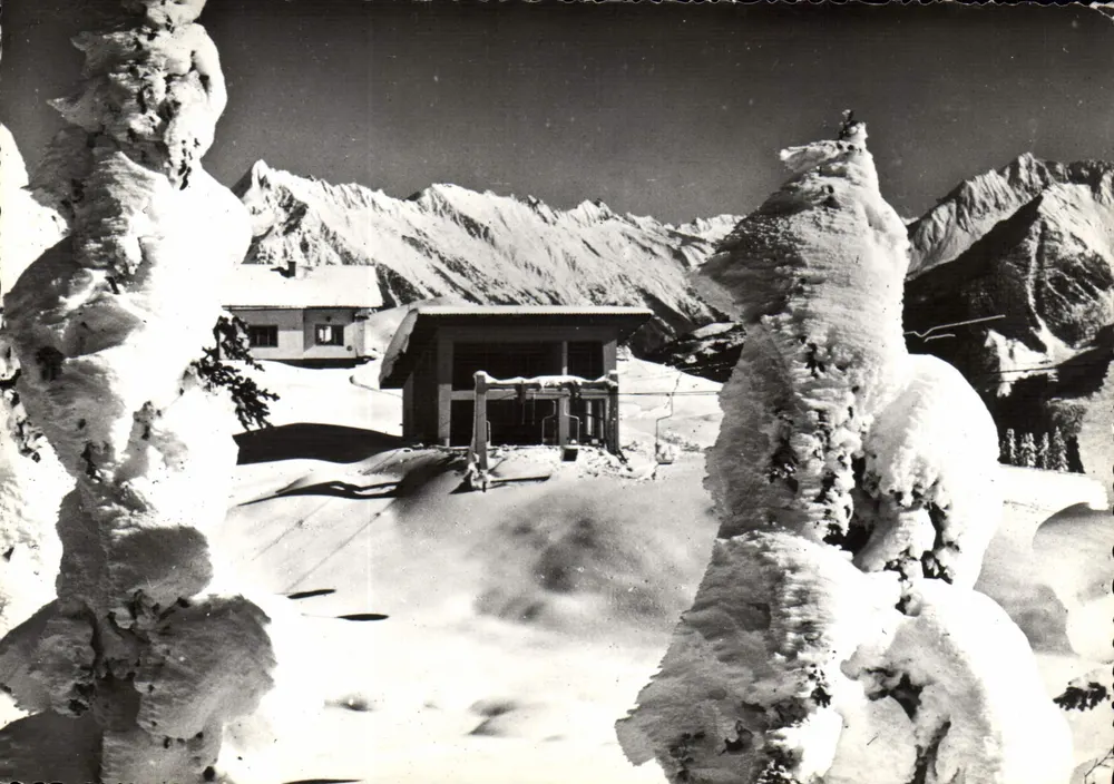 Schigebiet Penken, Mayrhofen — Haus Bergrast u. Brandbergkollm — Verlag Haus Huselik, Mayrhofen, Tirol - Vorderseite