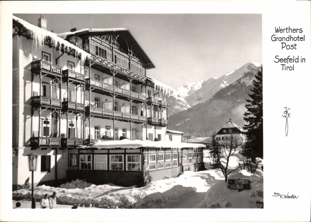 Grandhotel Post — Seefeld in Tirol — Foto K. Wenter - Voorkant