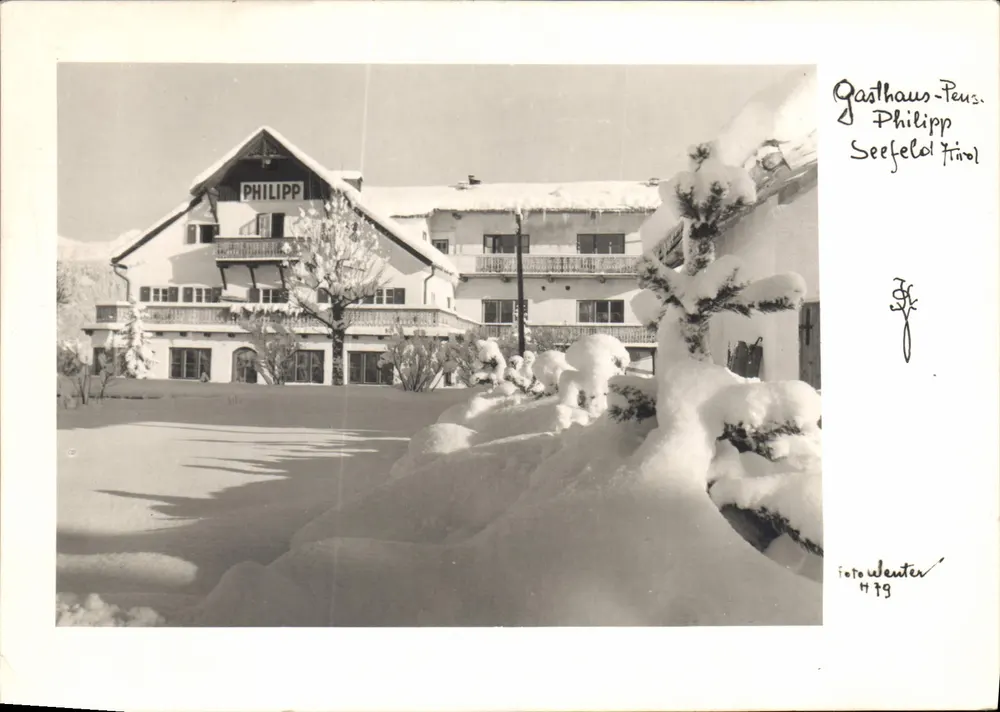 Gasthaus-Philipp — Seefeld Tirol — Fotografia Karwandel, Tirol - Frente