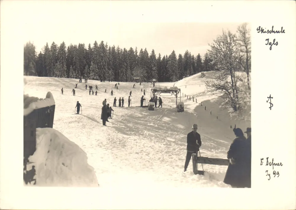 Skischule Igls — editor F. Schmer, n° 99 - Frente
