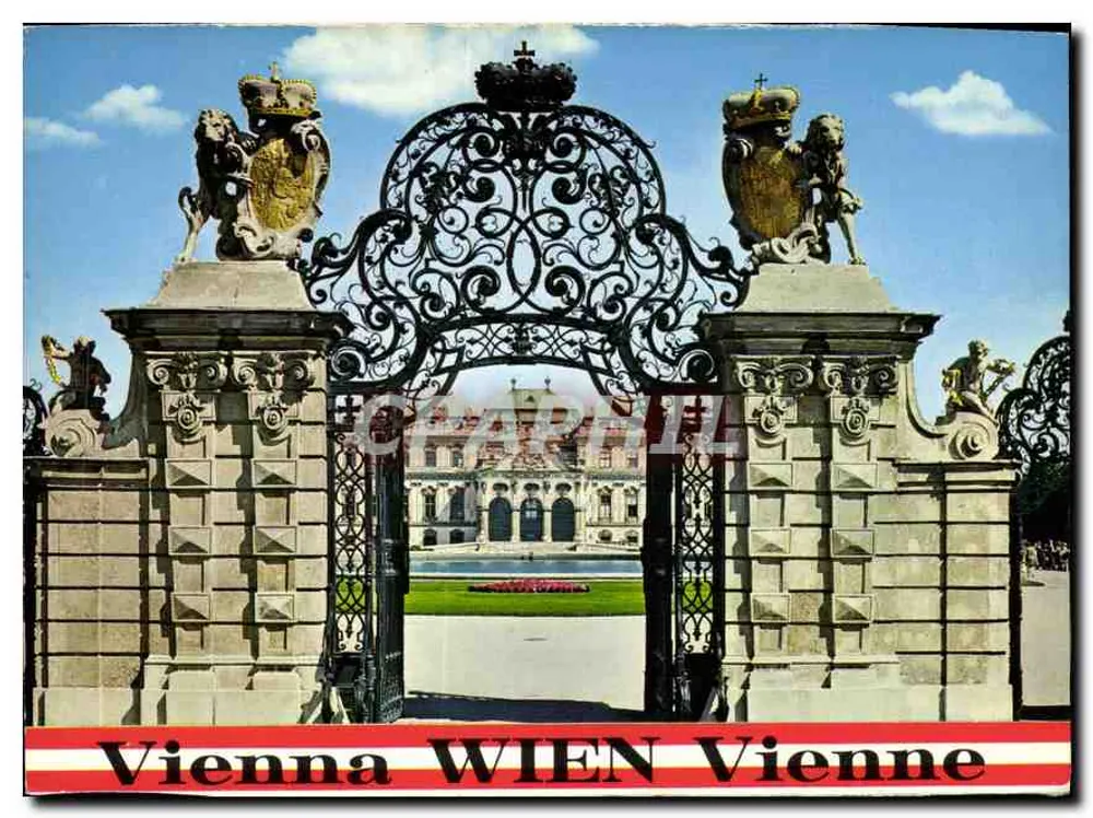 वियना में बेलविडर किले के पोर्टल — प्रकाशक रॉ-कलर, संख्या R1134 - आगे