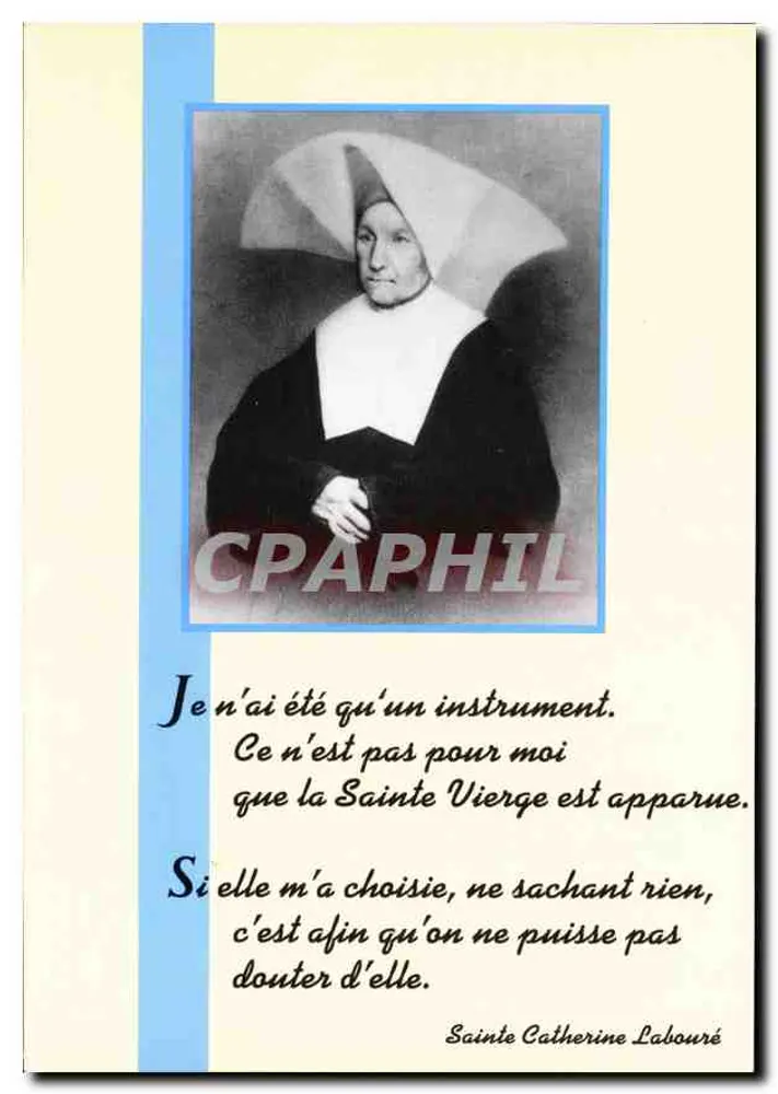 Santa Catarina Labouré — A Virgem Santíssima apareceu — Edições Créations SC J.M. Toulon - Frente