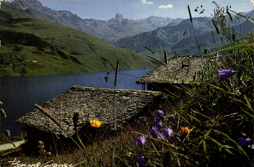 Lac de Montgenèvre — vue en montagne — Bernard Grange, Valloire - Recto