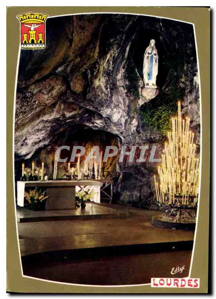 A Gruta Milagrosa em Lourdes — Editor Edlof, n°63 - Frente