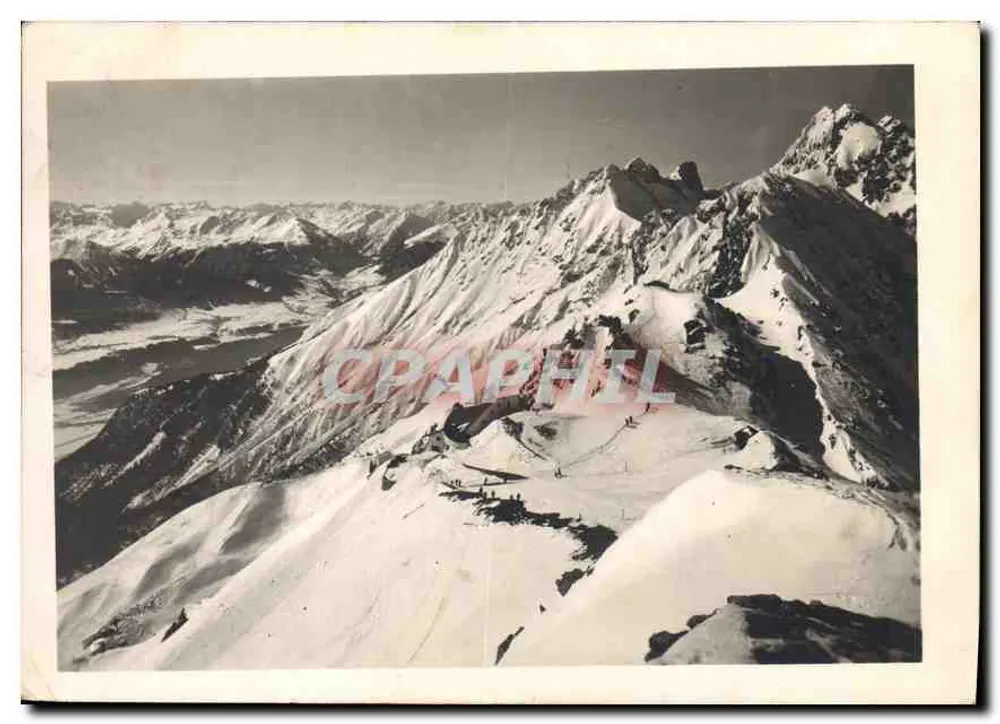 Innsbruck, Seegrube und Hafelekar, Blick vom Hafelekargipfel — Echte Photographie Nr. 1310, Verlag Innsbruck - Vorderseite