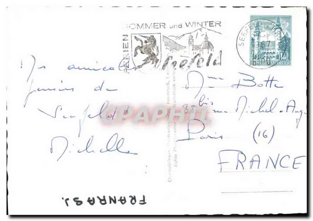 Siegfeld — vista de inverno — editor Sommer und Winter - Verso