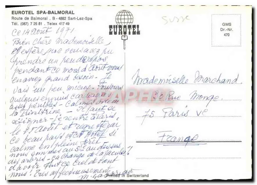 Eurotel Spa-Balmoral — Sart-Lez-Spa — editor Eurotel - Verso
