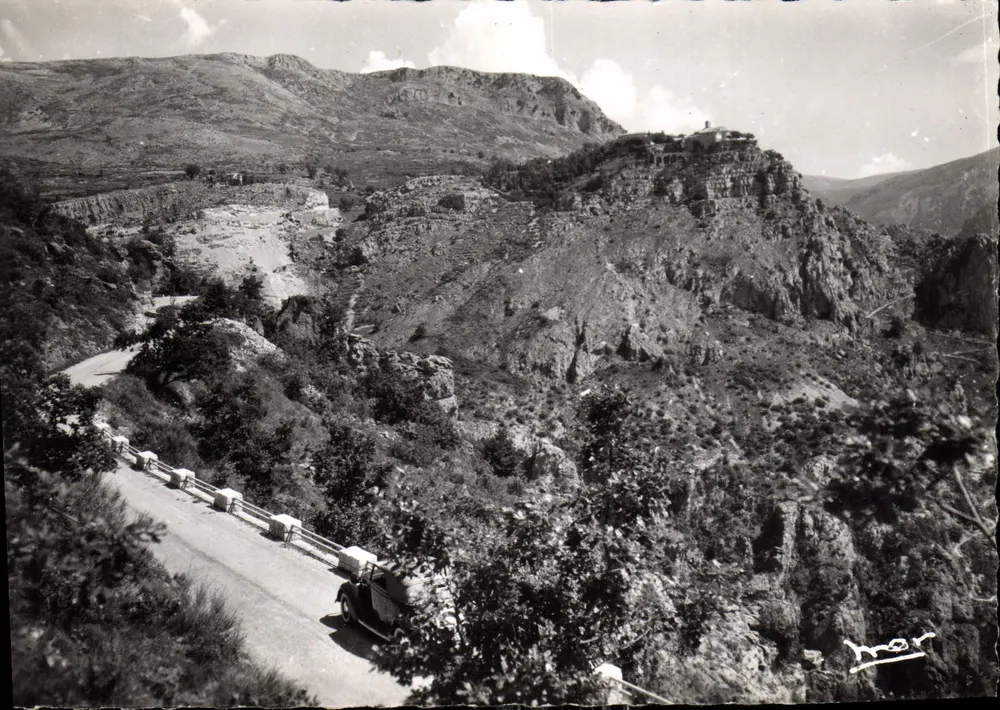 Die Côte d'Azur — Ansicht der Straße von Grasse — Editions MAR - Vorderseite