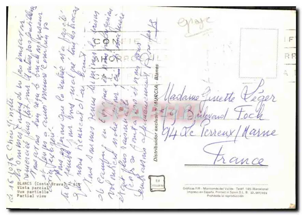 ब्लानेस — आंशिक दृश्य — ग्राफिक्स FIR, मॉंटोर्नेस डेल वैल्लेस - पीछे