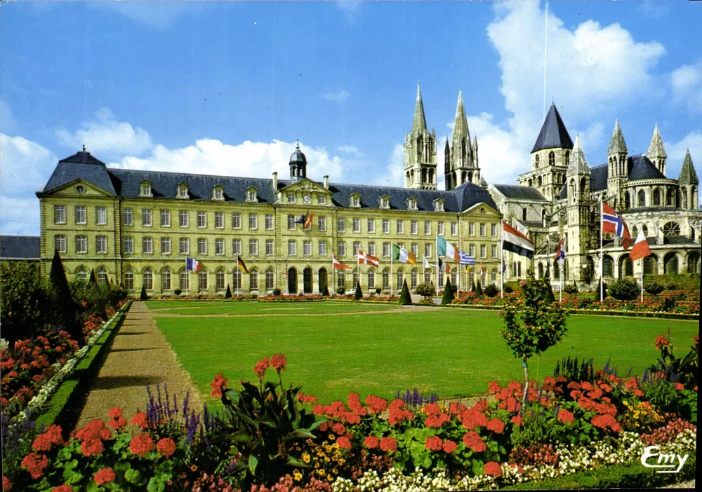 Caen — Abadia dos Homens e hotel de ville — Edições LE GOUBEY - Frente