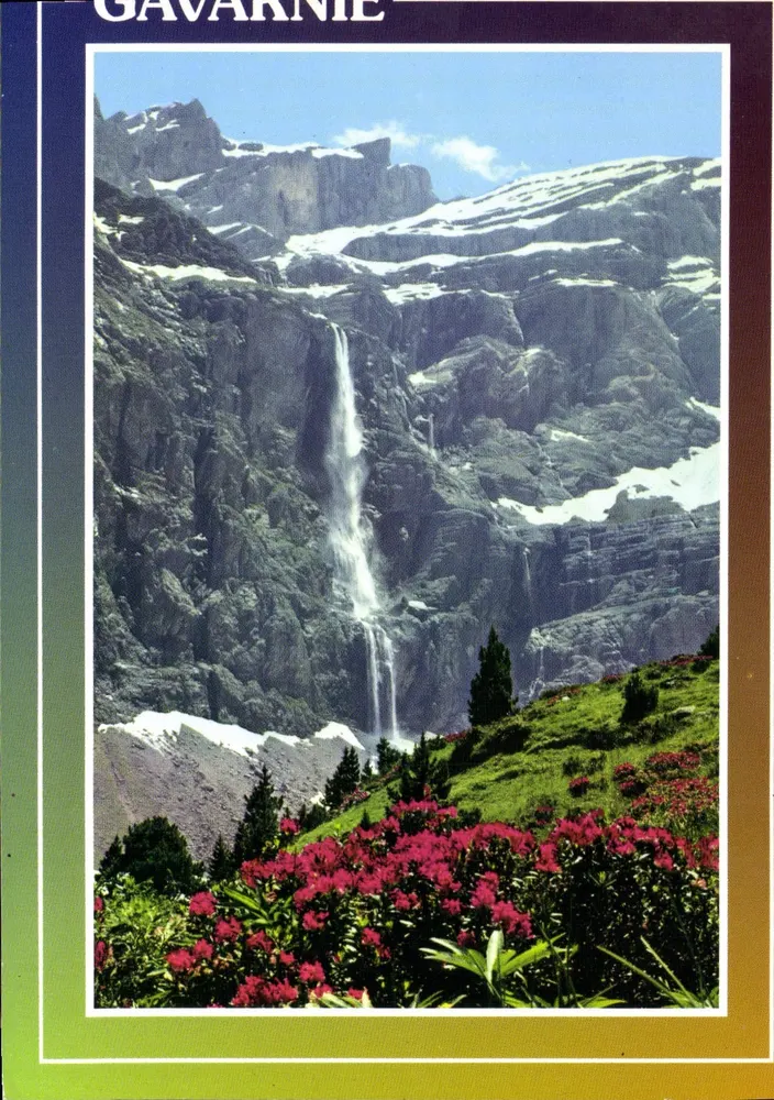 Gavarnie — Cachoeira e Rhododendros — Edições Cimbron - Frente