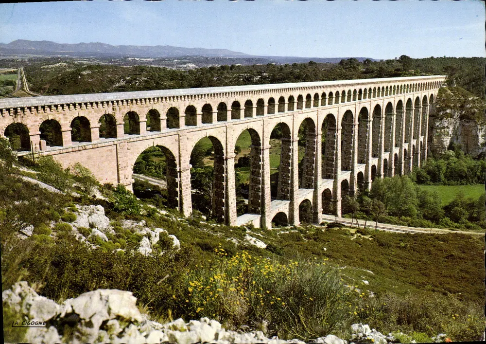 Das Aquädukt von Roquefeuil — Provence — Éditions La Cigogne - Vorderseite