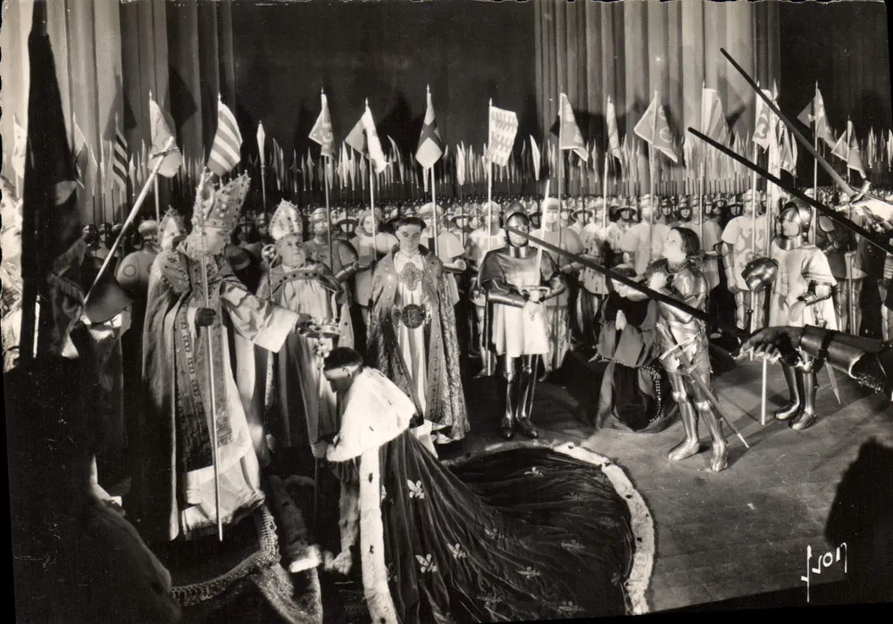 Die Krönung von Karl VII in Reims in Anwesenheit von Jeanne d'Arc — Musée Grévin - Vorderseite