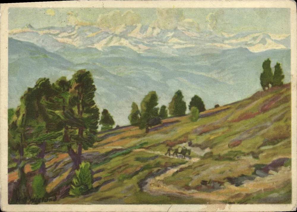 Paisagem de verão — Wallis — H.-B. Wieland - Frente