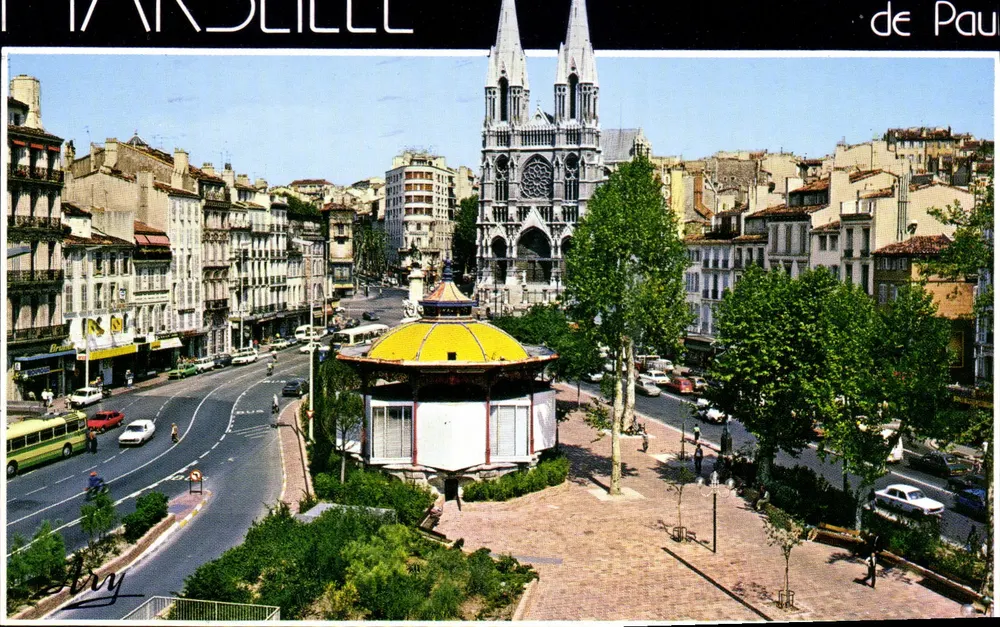 Marseille — Igreja de São Vicente de Paulo e praça central — Edição Tardy - Frente