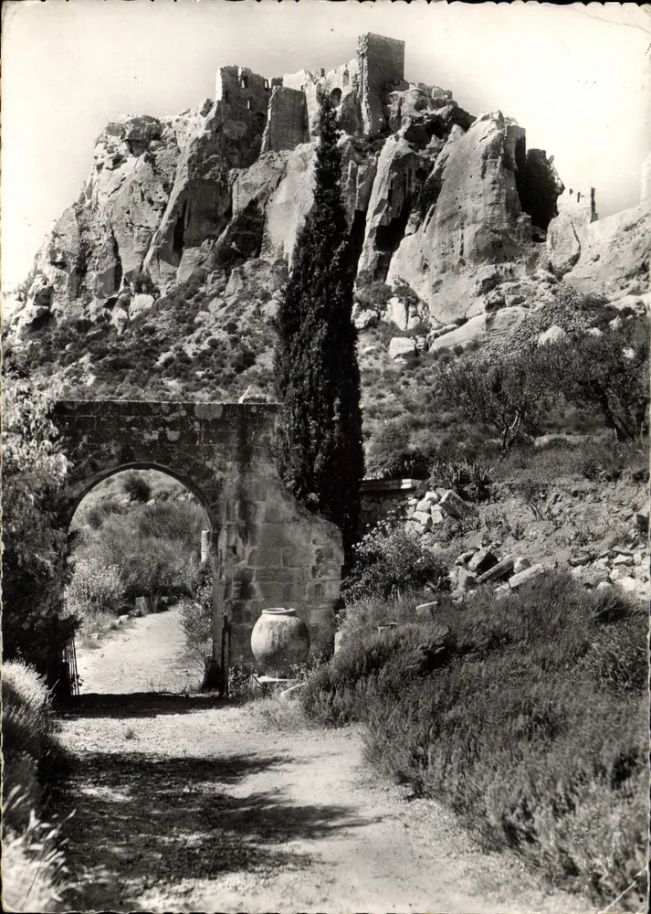 Les Baux-de-Provence — Der feudale Bergfried (Nord-Ostseite) — Ausgabe SL - Vorderseite