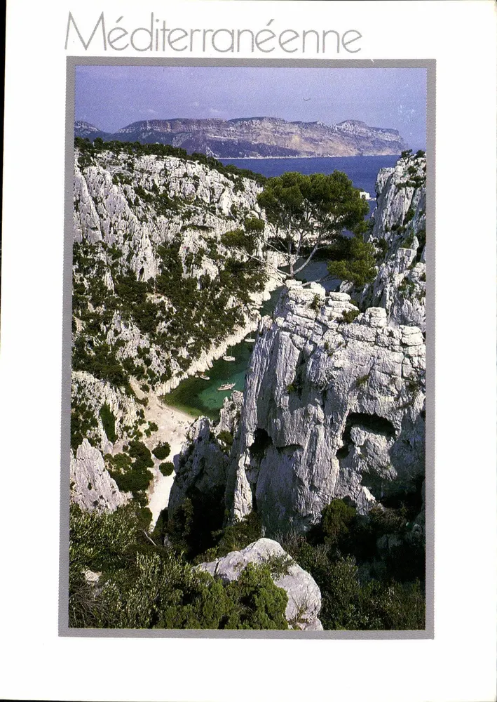 Calanque d'En Vau — Calanques de Cassis — Photographie J.F. Deyaud — Série PM24 - Recto