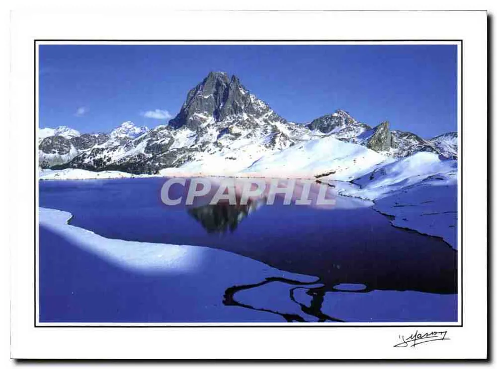 Mont Aigoual — vista sobre lago congelado — Photo-Éditions Jean Masson, n° 12532 - Frente