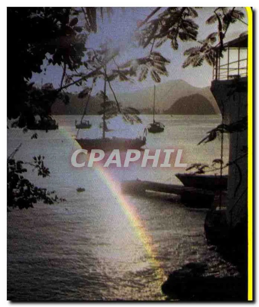 Meereslandschaft mit Regenbogen — Forêt Rivière-Camping — Editions G. Naud - Vorderseite