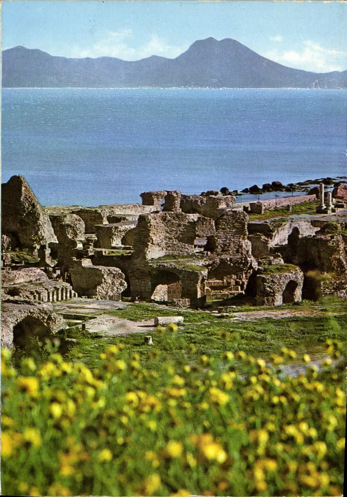 Ruinen von Pompeji — Ansicht des Golfs von Neapel und des Mount Vesuv — n° 1657 - Vorderseite
